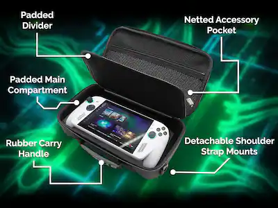 CASEMATIX Handheld Gaming Case Screen Protector Fits ASUS ROG Xbox Ally X Handheld Video Gaming Console and Accessories Black - Best Buy CASEMATIX Handheld Gaming Case Screen Protector Fits ASUS ROG Xbox Ally X Handheld Video Gaming Console and Accessories Black - Best Buy