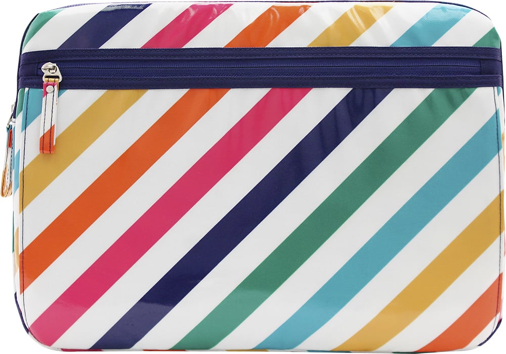 Front. Studio C - Tutti Laptop Sleeve - Navy/Yellow/Orange/Pink/Green.