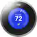 Front. Nest - Learning Thermostat - 2nd Generation - Stainless-Steel.