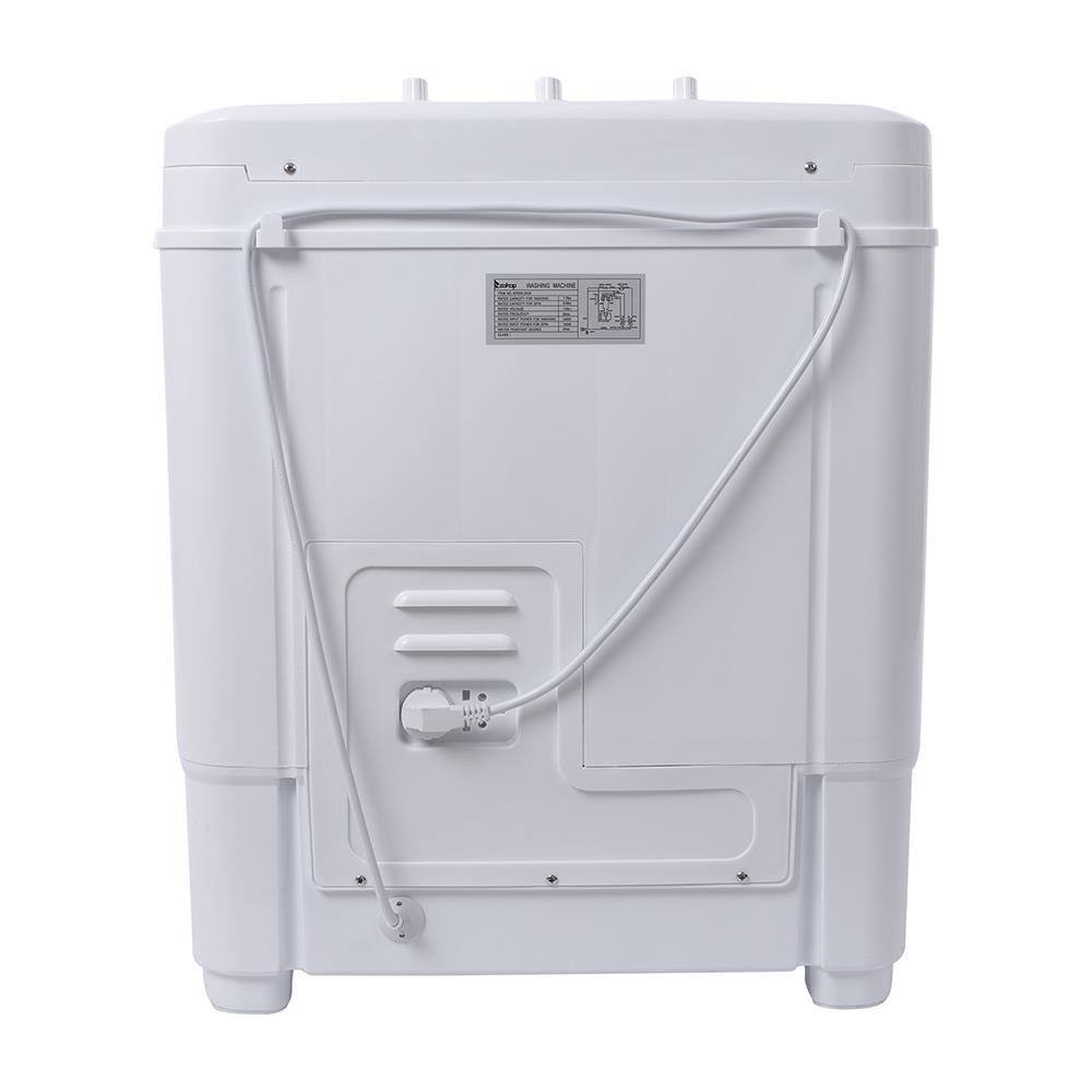 Alt View 9. Winado - Compact Twin Tub Washing Machine 14.3 Lbs Portable Washer Wash and Spin Cycle - Grayand White.