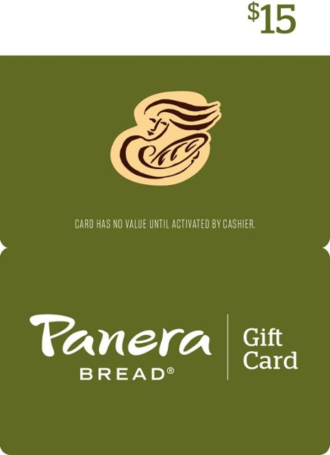 Front Zoom. Panera Bread - $15 Gift Card.