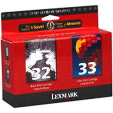 Best Buy: Lexmark 32/33 2-Pack Standard Capacity Black/Multicolor 