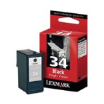 Front Zoom. Lexmark - 34XL High-Yield - Black Ink Cartridge - Black.