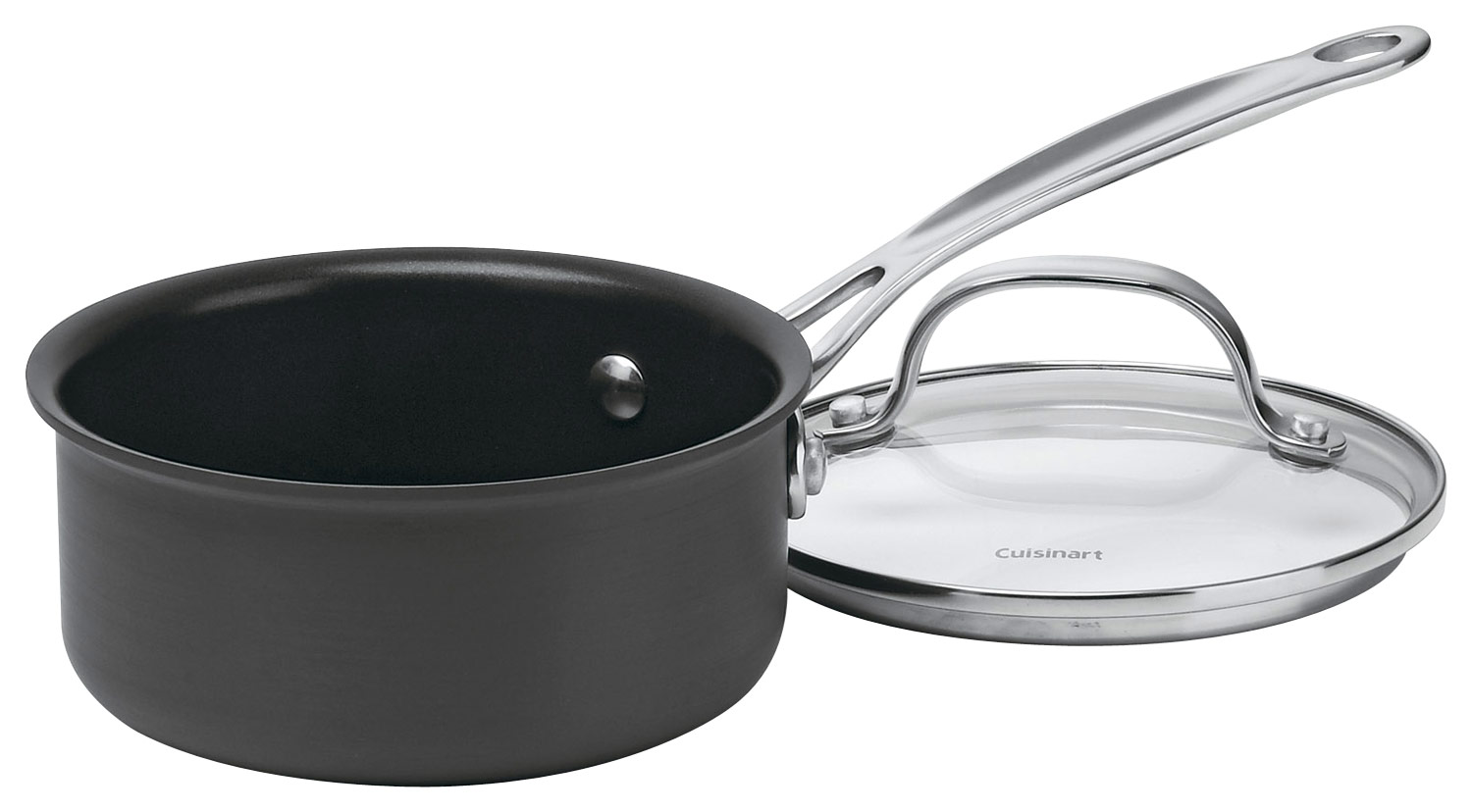 Cuisinart Chef's Classic Stainless Steel Mirror Finish Exterior 1 1/2-Quart Saucepan with Lid, Handle Is Wide and Easy to Grip