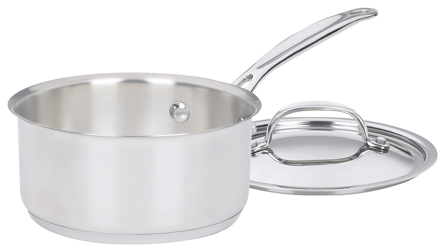 Cuisinart - Chef's Classic 1-Quart Stainless Saucepan - Stainless-Steel