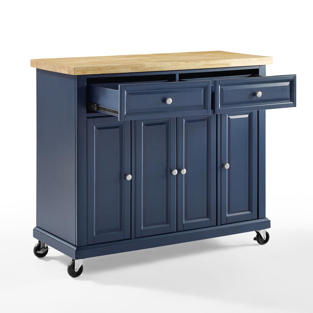 Alt View 9. Crosley Furniture - Madison Kitchen Cart - Navy.
