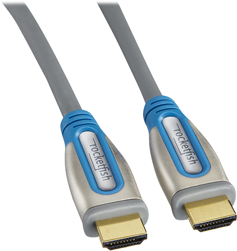 ballena camarera terrorismo Rocketfish™ 8' HDMI Digital A/V Cable for Wii U Blue/Gray RF-GWU004 - Best  Buy