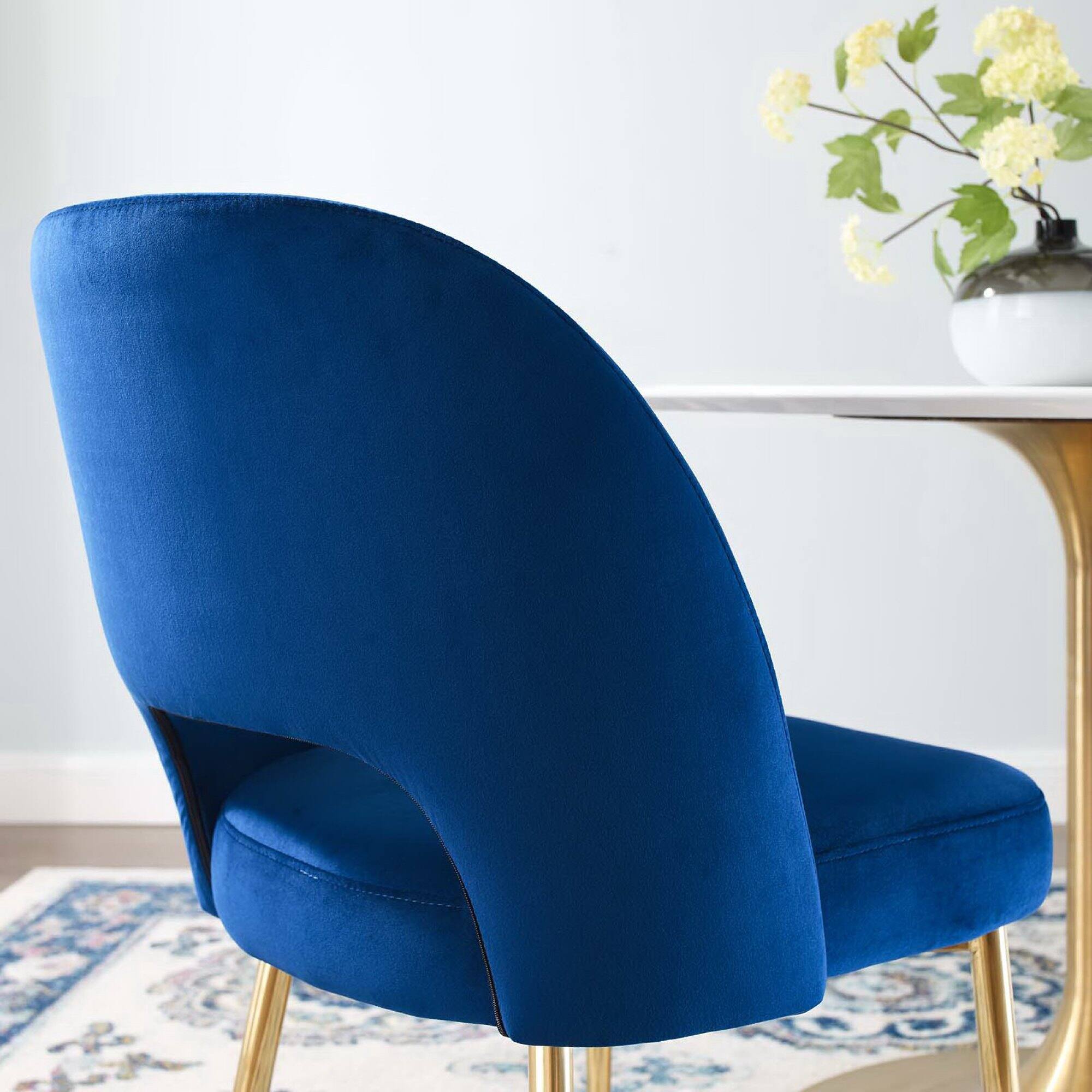 Alt View 1. Modway - Rouse Dining Room Side Chair by Modway - Navy.