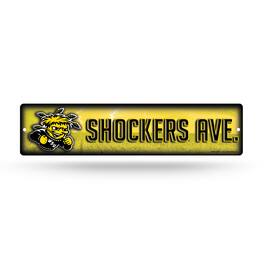 Rico Industries - Wichita State Shockers Street Sign (16") Hang anywhere you choose. Garage, office, den, man cave, kids room - Multi