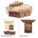 Alt View Zoom 11. Trademark Games - Octagonal Chess Set Wooden Chessboard with 2 Storage Drawers and Carved Staunton Pieces Classic Board Game - Light and Dark Wood.