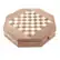 Angle. Trademark Games - Octagonal Chess Set Wooden Chessboard with 2 Storage Drawers and Carved Staunton Pieces Classic Board Game - Light and Dark Wood.