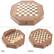 Alt View 12. Trademark Games - Octagonal Chess Set Wooden Chessboard with 2 Storage Drawers and Carved Staunton Pieces Classic Board Game - Light and Dark Wood.