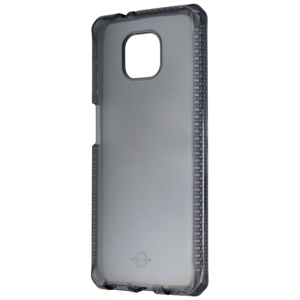 Front. Itskins - ITSKINS Spectrum Clear Case for Motorola Moto G Power (2021) - Smoke - Gray.
