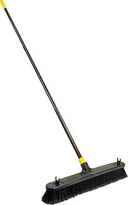 Quickie - Bulldozer 24" Smooth Surface Push Broom - Black