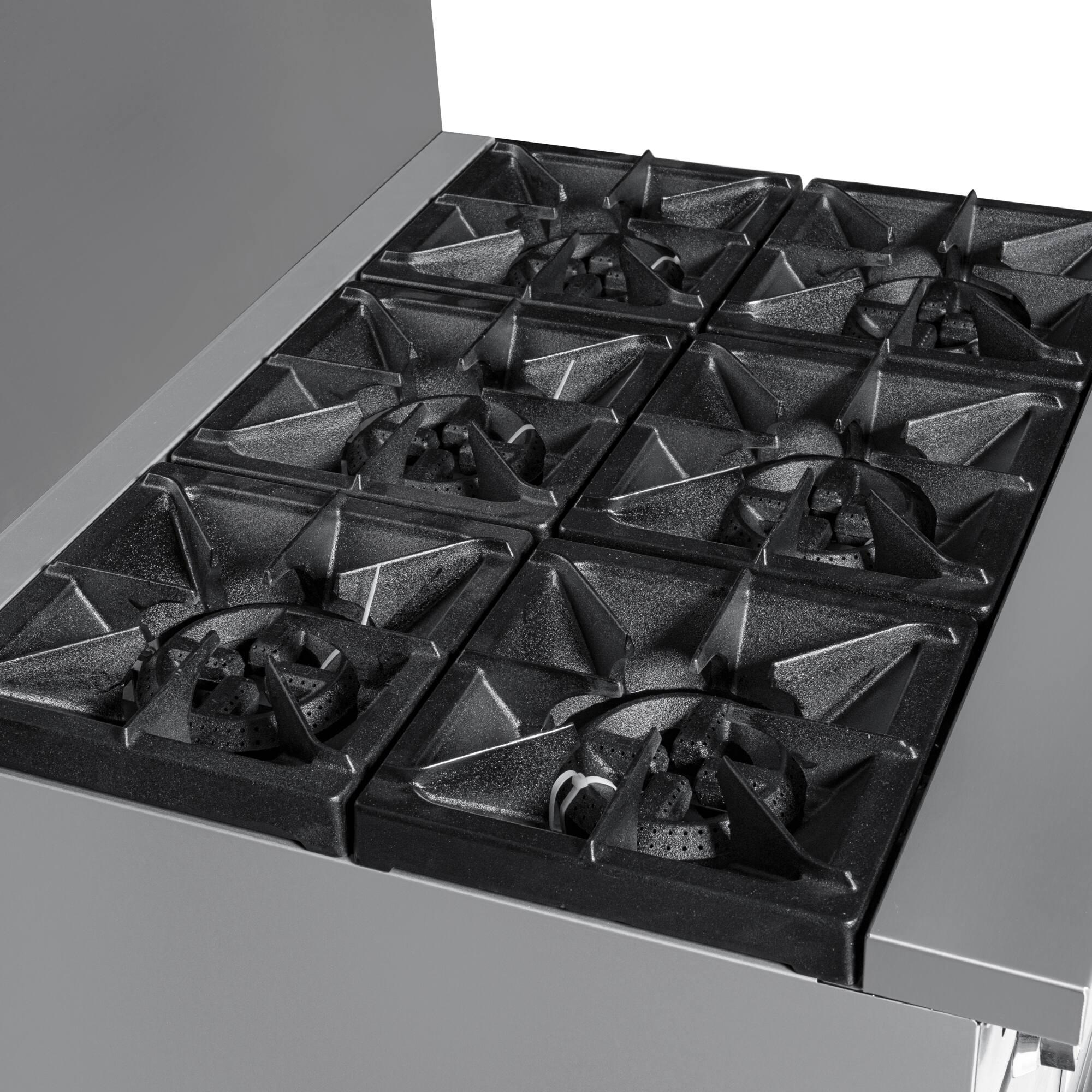 Left. Koolmore - 36 in. 6 Burner Commercial Liquid Propane Range in Stainless-Steel (KM-CR36-LP) - Stainless Steel.