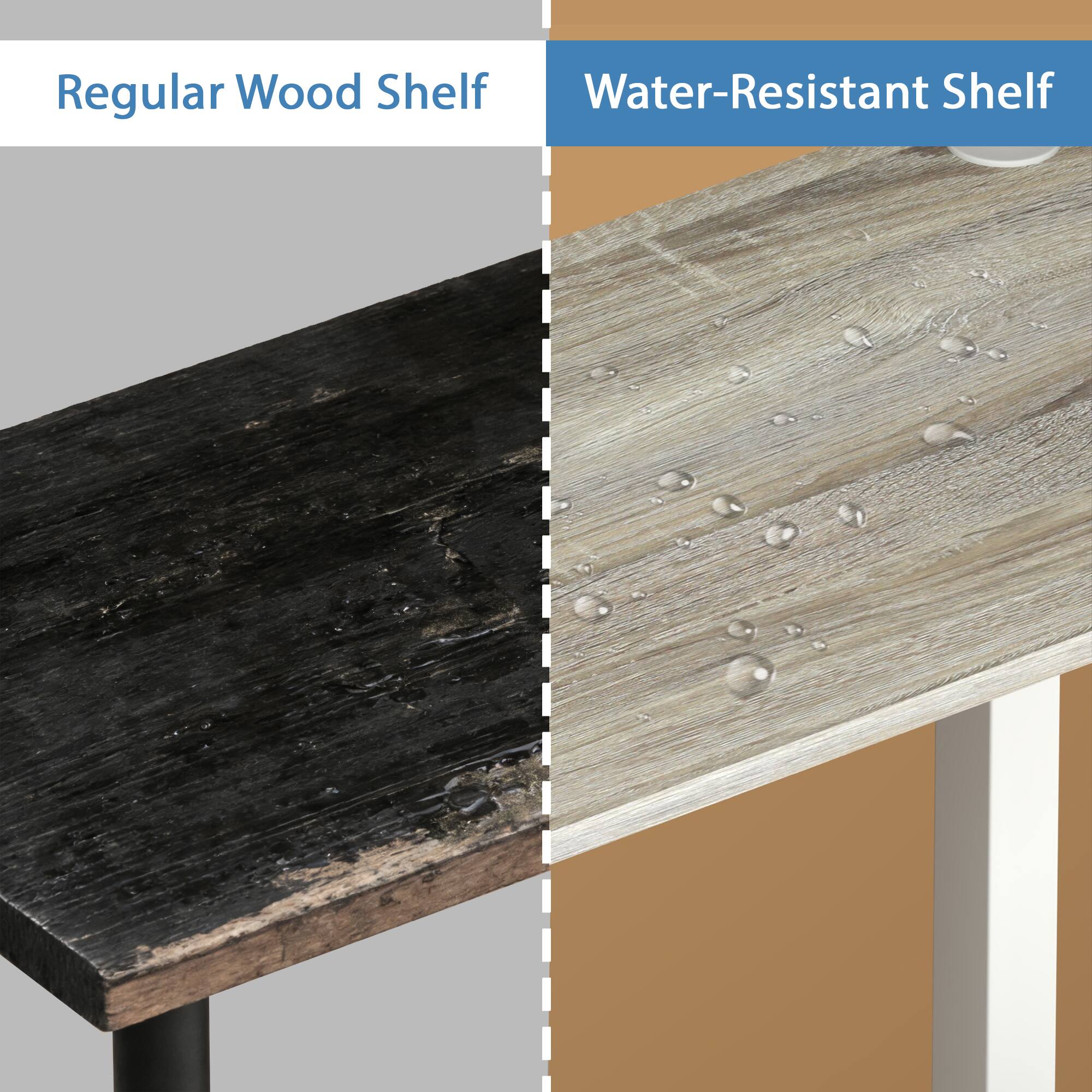 Regular Wood Shelf  
Water-Resistant Shelf