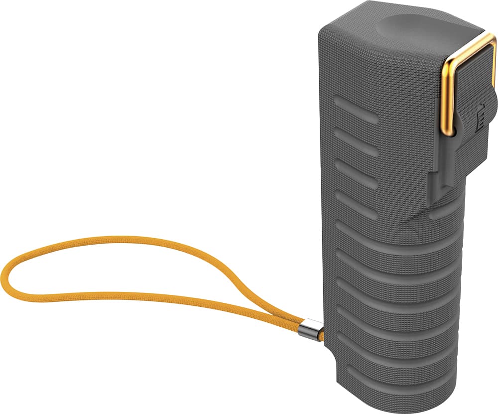 Front. myCharge - All Terrain Portable Power Bank - Gray/Orange.