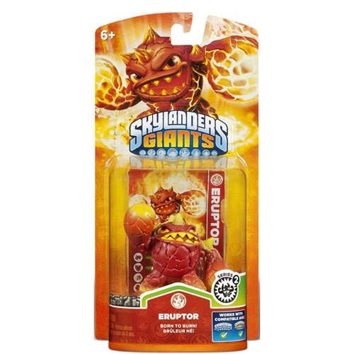 Front Standard. Skylanders: Giants Series 2 Character Pack (Eruptor) - Xbox 360, PlayStation 3, Nintendo Wii, Nintendo 3DS.