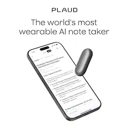 PLAUD - NotePin Memory Capsule Smart AI Voice/Audio Recorder - V2 - Cosmic Grey