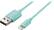 Front. Dynex™ - 3' USB-to-Lightning Charge-and-Sync Cable - Mint.