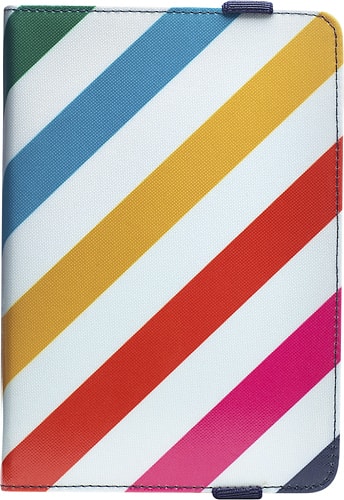 Front. Studio C - Tutti Case for Most Tablets Up to 8" - Navy/Green/Pink/Turquoise/Yellow/Orange.