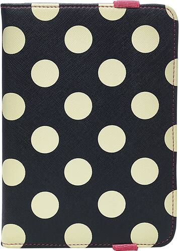 Front. Studio C - Hot to Trot Case for Most Tablets Up to 8" - Black/White.