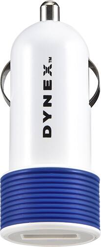 Front. Dynex™ - USB Vehicle Charger - Sapphire.