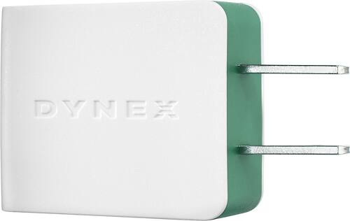 Front. Dynex™ - USB Wall Charger - Emerald.
