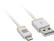Front Standard. Platinum - 4' Lighting Charge-and-Sync Cable - White/Gold.