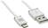 Front. Platinum™ - 4' Lighting Charge-and-Sync Cable - White/Chrome.