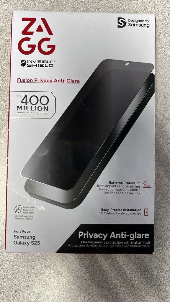 ZAGG - Fusion Privacy Anti_Glare For Samsung Galaxy S25 - Clear