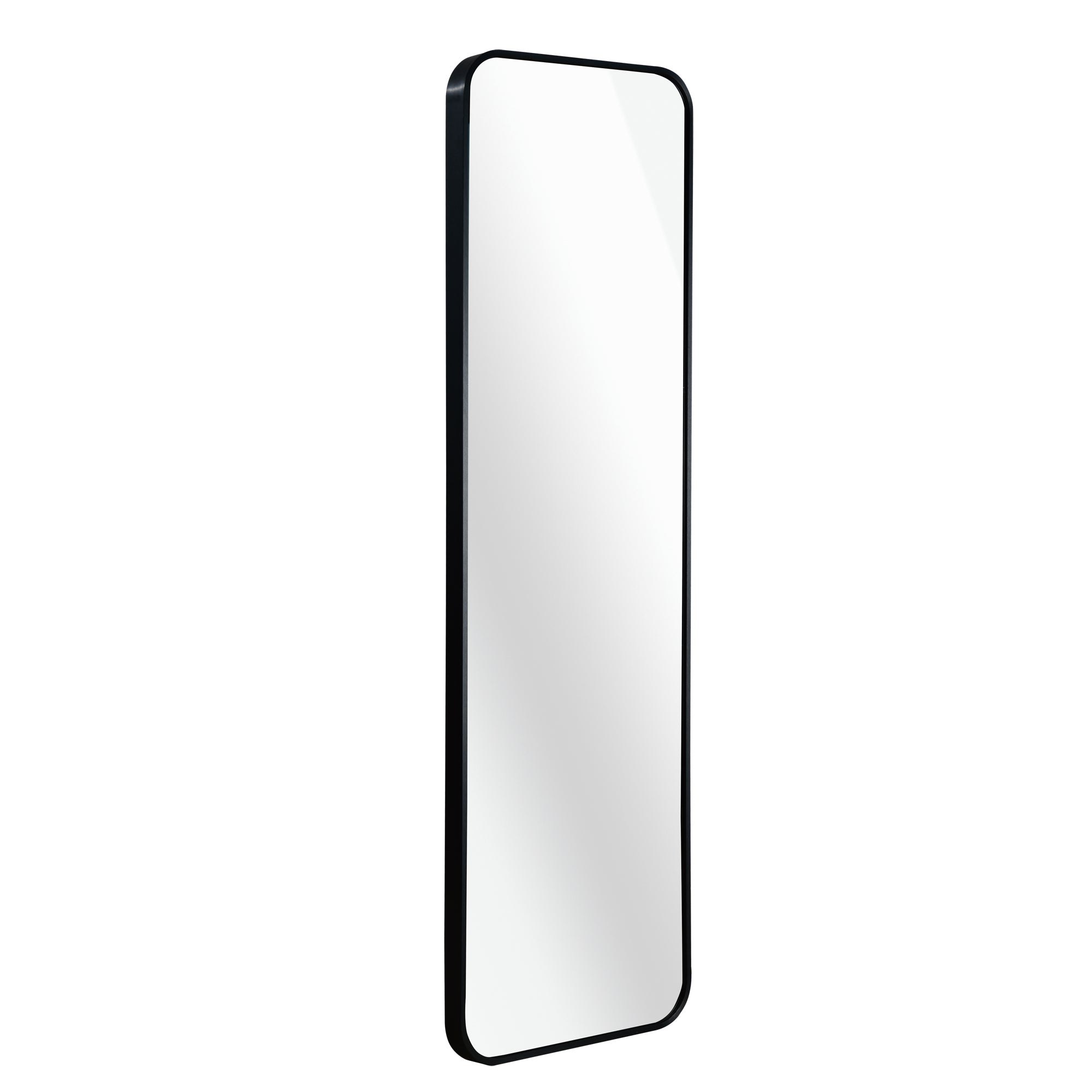 Alt View 2. BreeBe - Black 47 x 14IN Door mirror. - Black.