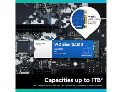 Western Digital WD Blue 500GB SA510 M.2 Internal Solid State Drive Western Digital WD Blue 500GB SA510 M.2 Internal Solid State Drive