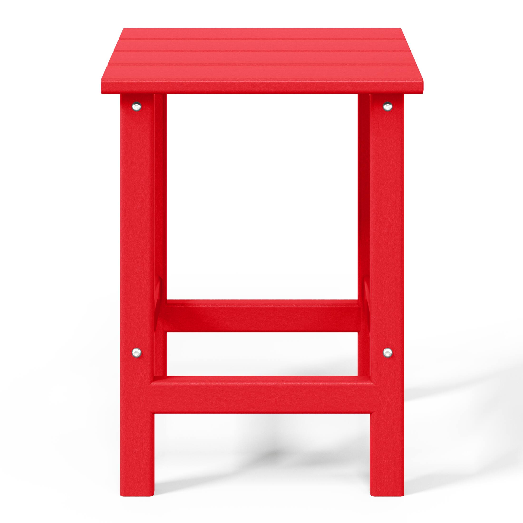 Back. WestinTrends - WestinTrends Malibu 14" square outdoor Side table for Adirondack chair - Red.