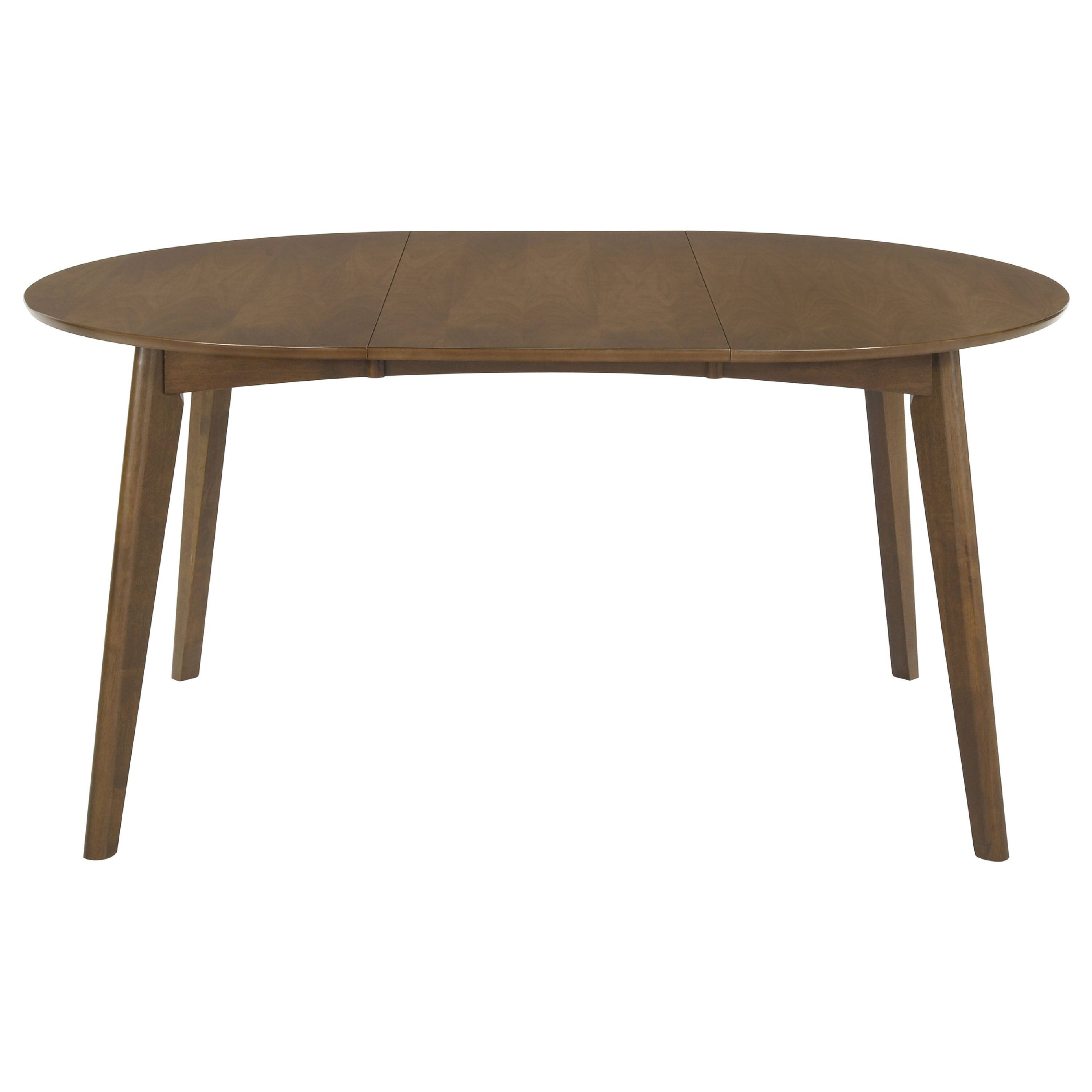 Alt View 1. Manhattan Lane - Josy Extendable Dining Table n 4 Chair Set, Faux Leather - Walnut Brown, Black.