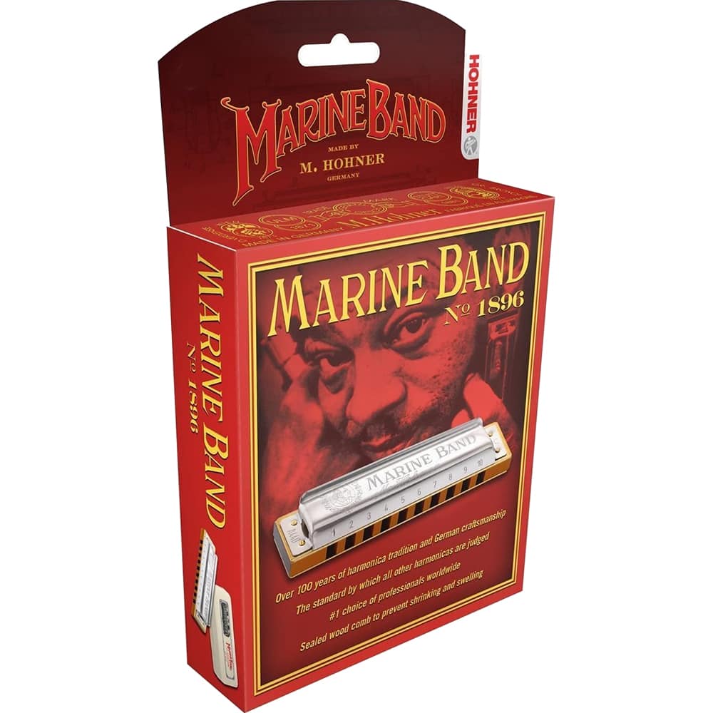 Hohner - Marine Band 1896 Diatonic Blues Harmonica in the Key of B 1896BX-B