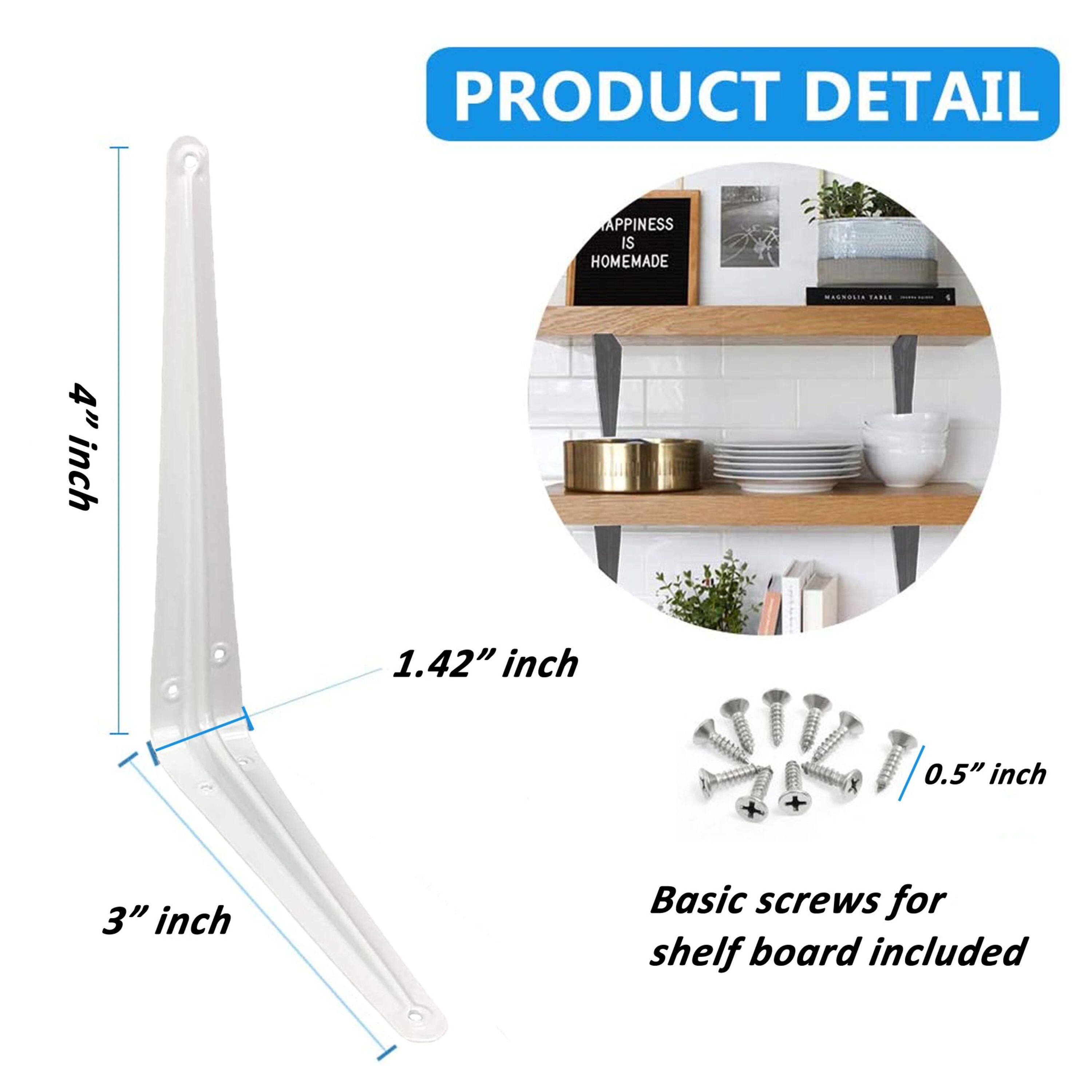 PRODUCT DETAIL  
HAPPINESS IS HOMEMADE  
4" inch  
3" inch  
1.42" inch  
0.5" inch  
Basic screws for shelf board included