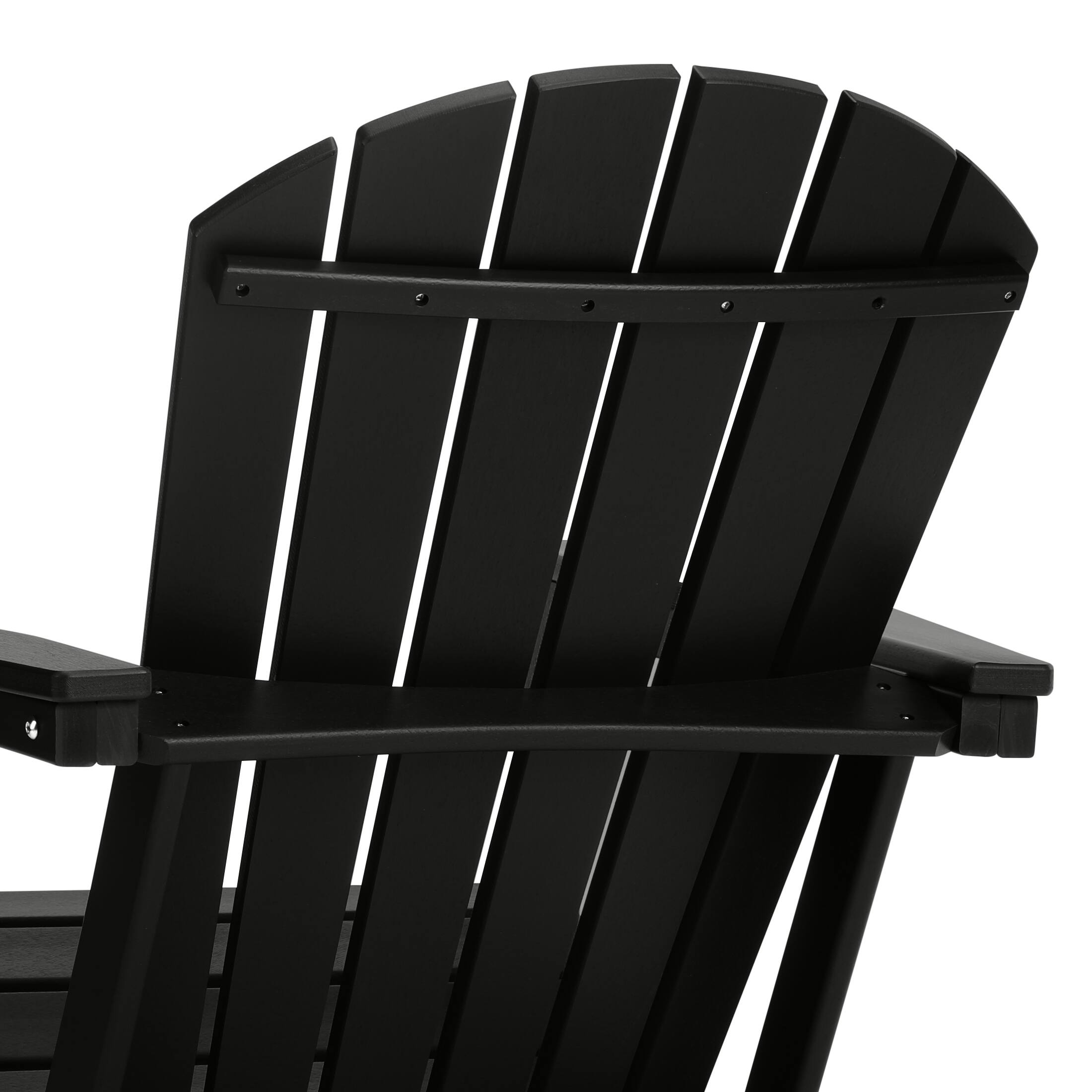 Alt View 5. WestinTrends - WestinTrends Dylan Outdoor Adirondack Chair (Set of 2) - Black.