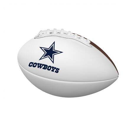 Front. Logo Brands - Dallas Cowboys Mini Autograph Football - Multicolor.