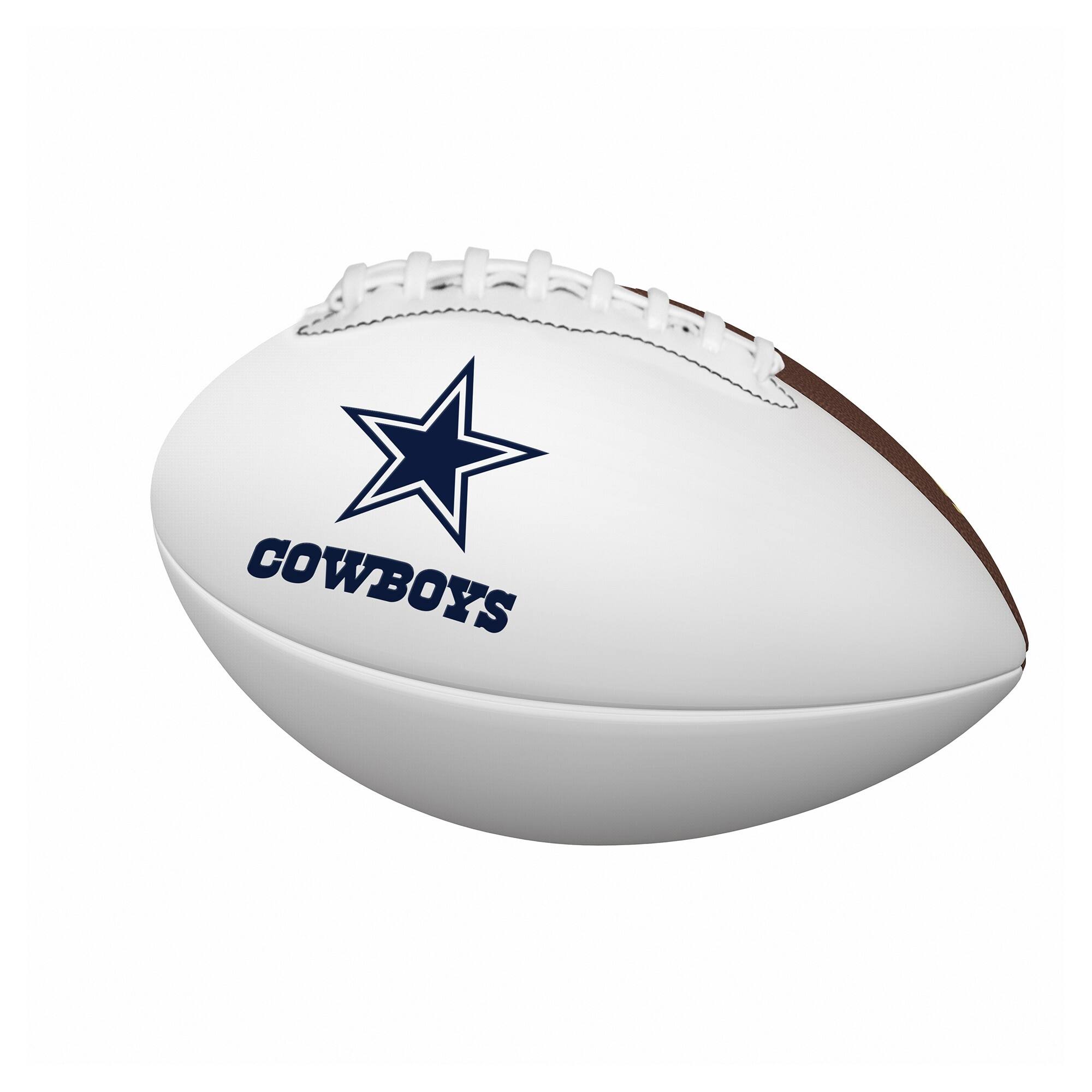 Front. Logo Brands - Dallas Cowboys Mini Autograph Football - Multicolor.