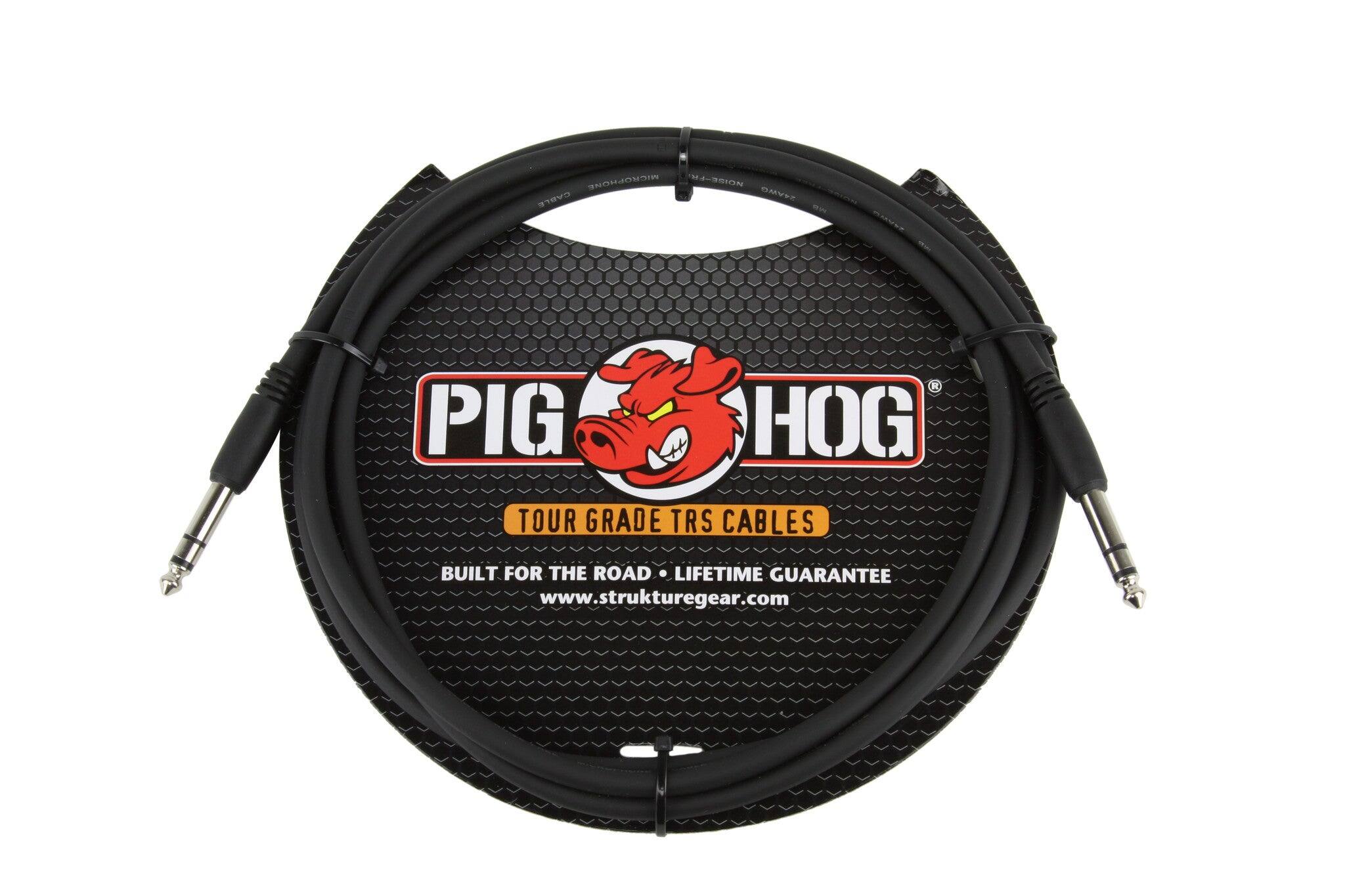 MICROPHONE MJ-S8ION CABLE PIG HOG TOUR GRADE TRS CABLES BUILT FOR THE ROAD LIFETIME GUARANTEE www.strukturegear.com