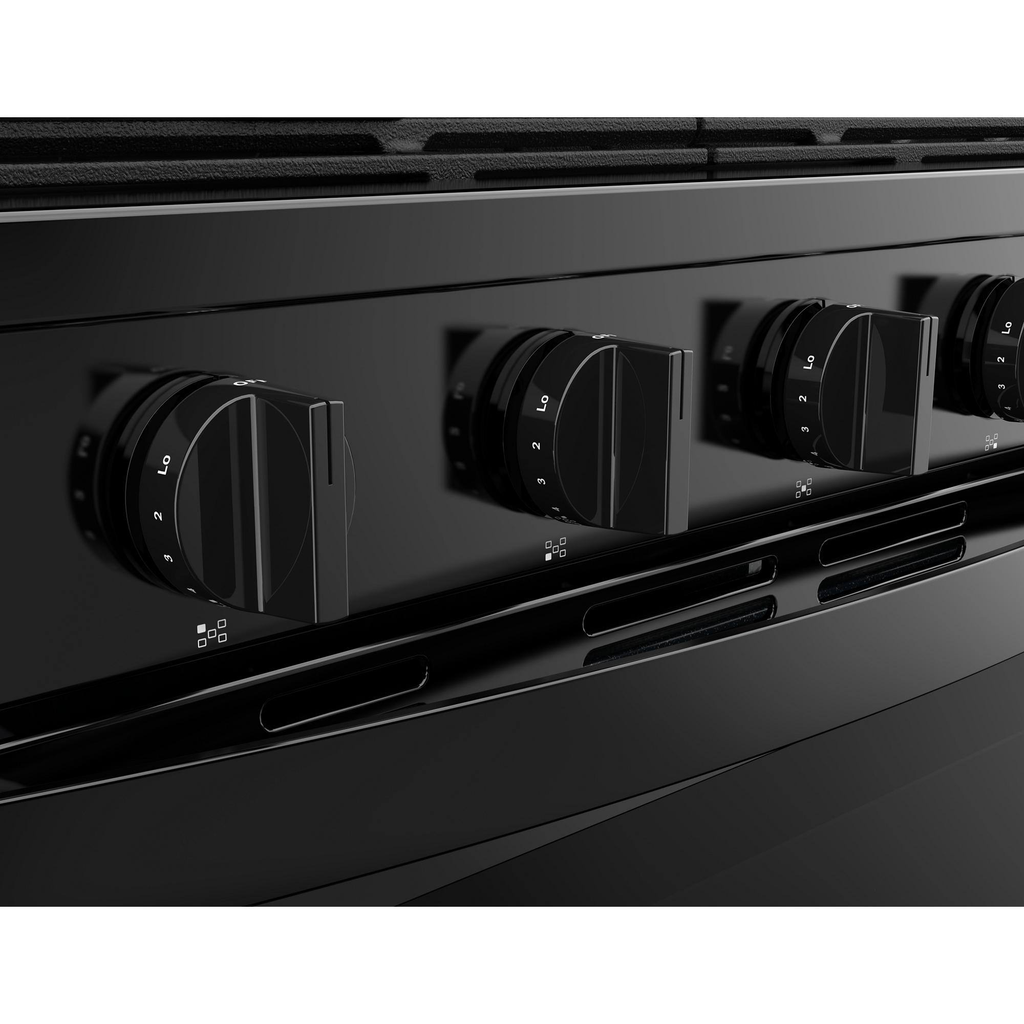 Alt View 9. Whirlpool - 5.0 Cu. Ft. Freestanding Gas Range with Air Cooking Technology - Black.