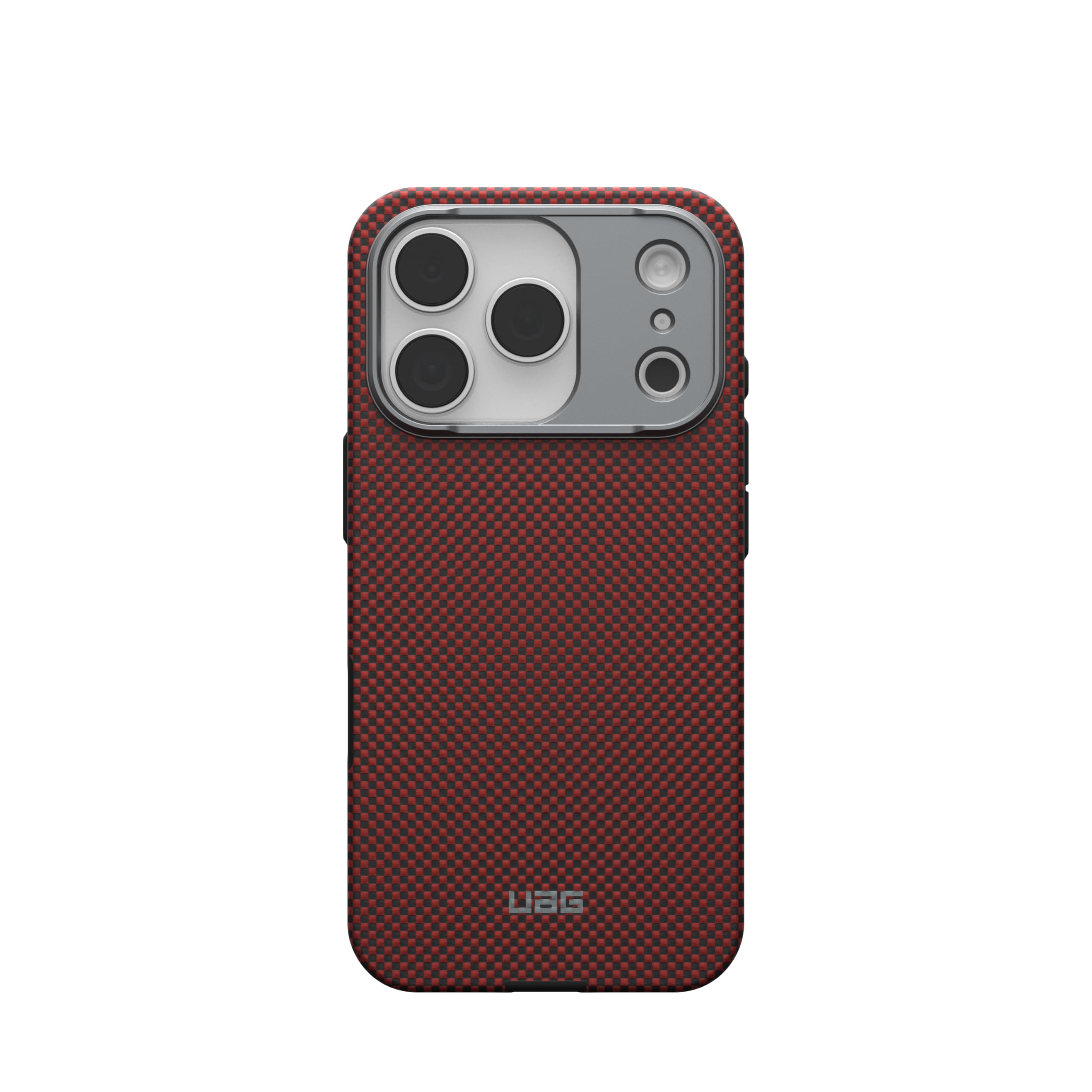 Alt View 6. UAG - iPhone 17 Pro  Case with MagSafe, Kevlar® Aramid Fiber Construction Protective Cover, Fibr Armr - Orange/Charcoal.
