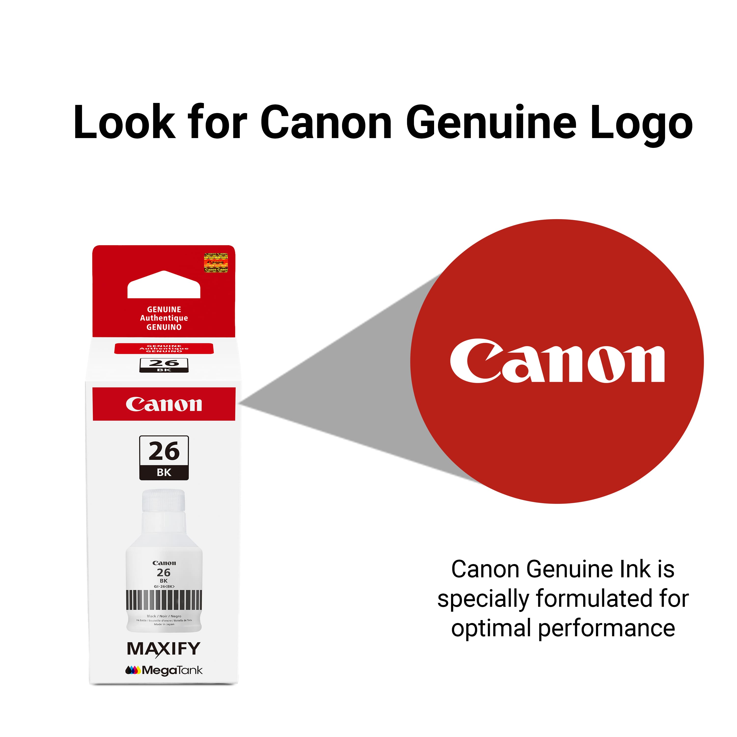 Canon MegaTank GI 26 Ink Bottle Pigment Black - Best Buy