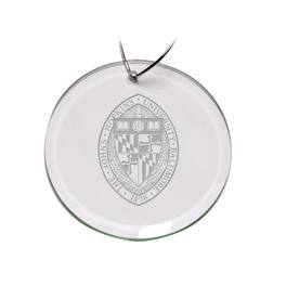 Jardine - Johns Hopkins Blue Jays 3'' Team Glass Round Ornament - Multicolor