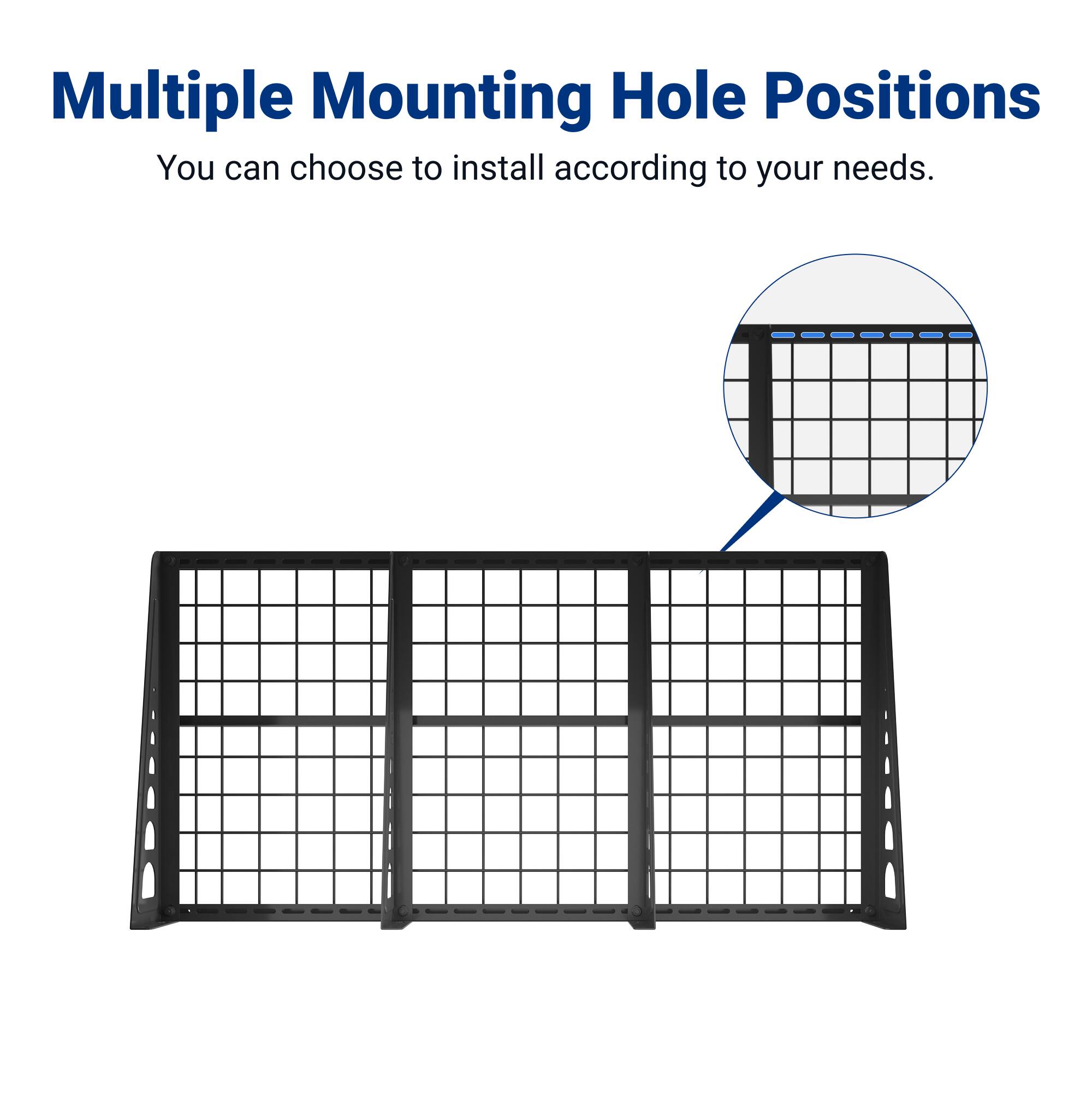 Multiple Mounting Hole Positions  
You can choose to install according to your needs.