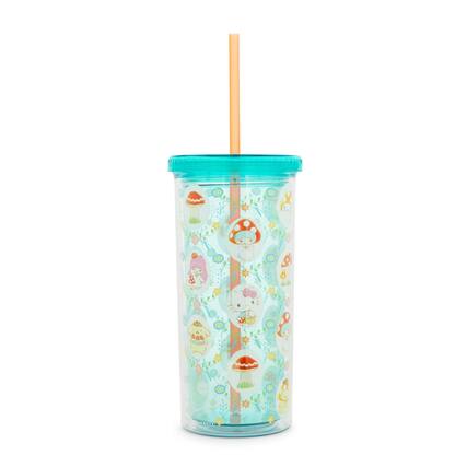 Front. Silver Buffalo - Sanrio Hello Kitty and Friends Mushroom Crew Carnival Cup | Holds 20 Ounces - Blue.