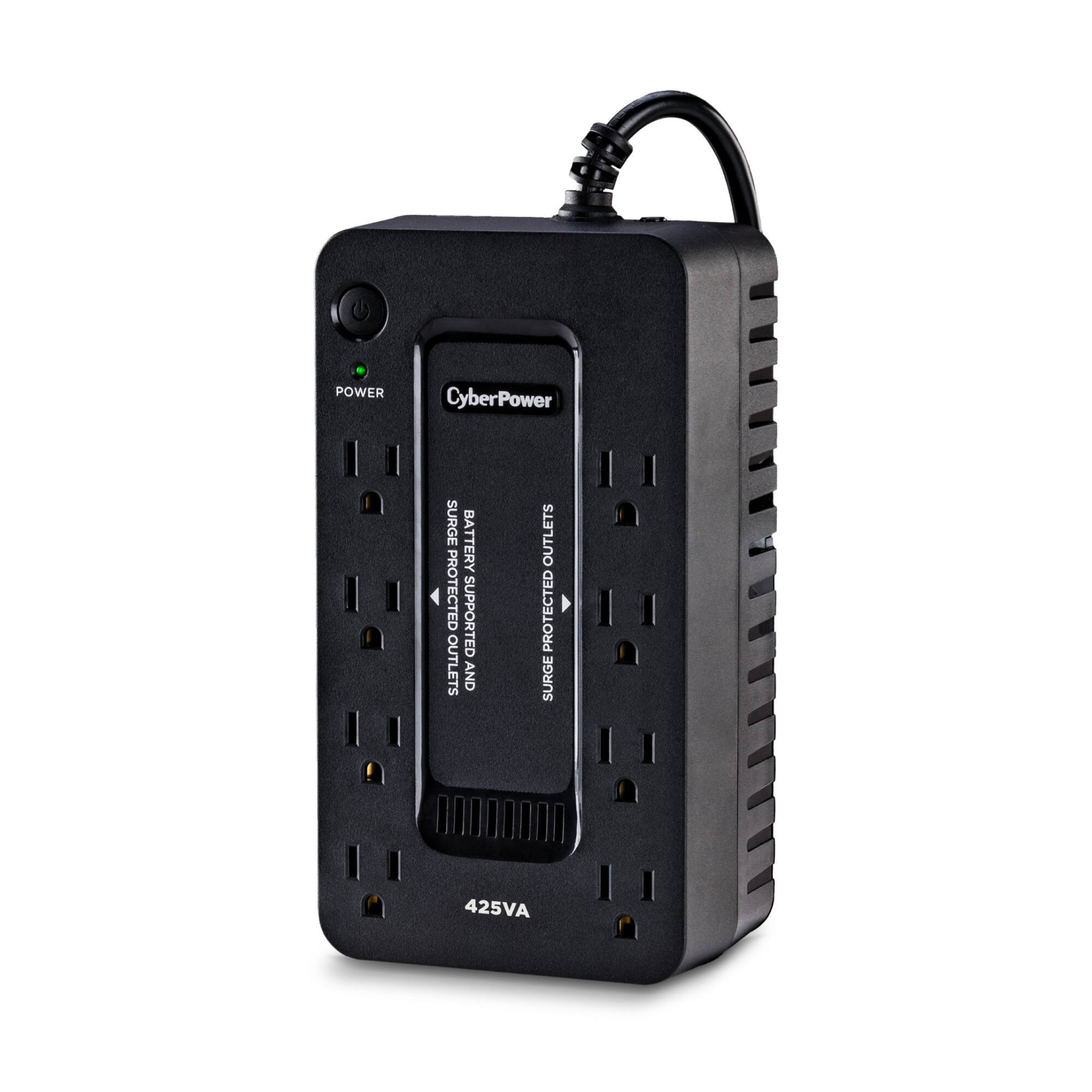 CyberPower  
425VA  
Power  
Surge Battery Protected  
Supported Outlets and Battery Protected Surge
