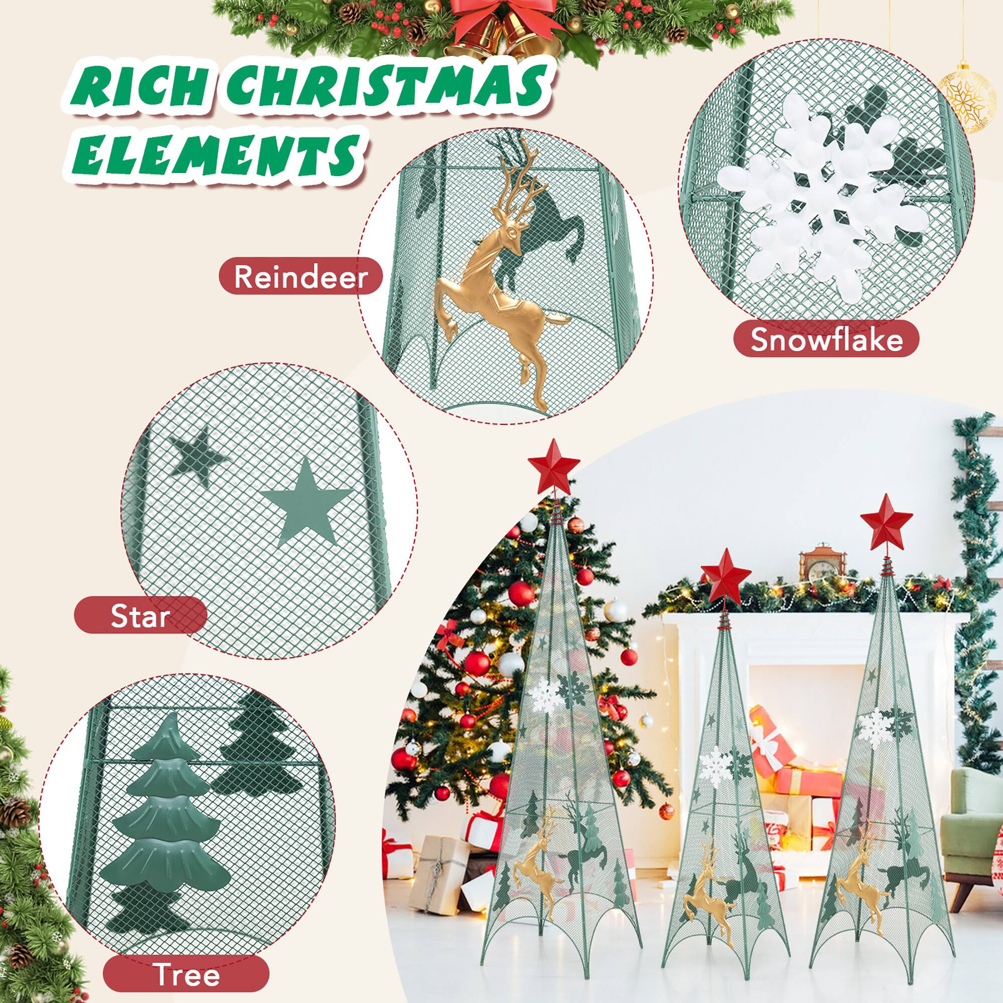 RICH CHRISTMAS ELEMENTS

- Reindeer
- Snowflake
- Star
- Tree