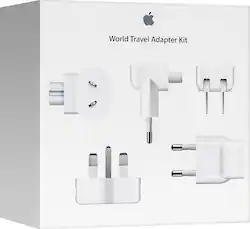 World Travel Adapter Kit for Select Apple Devices - White - Front_Zoom